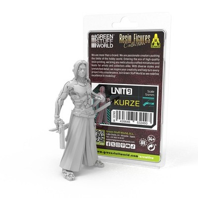 Green Stuff World Resin Figuren UNIT9 Kurze Cyberpunk Themenfigur