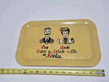 Metal Serving Tray Have A Drink With The Nobles Made In USA Retro Vintage 1950's