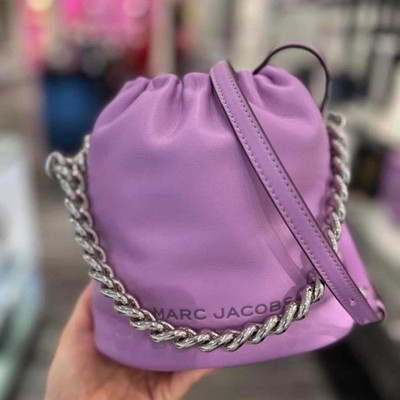 Marc Jacobs Regal Orchid Leather Bucket Bag Nwot Ret $495