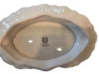 Lenox Oval Scalloped Silver Trim Pedestal Bowl — photo 3