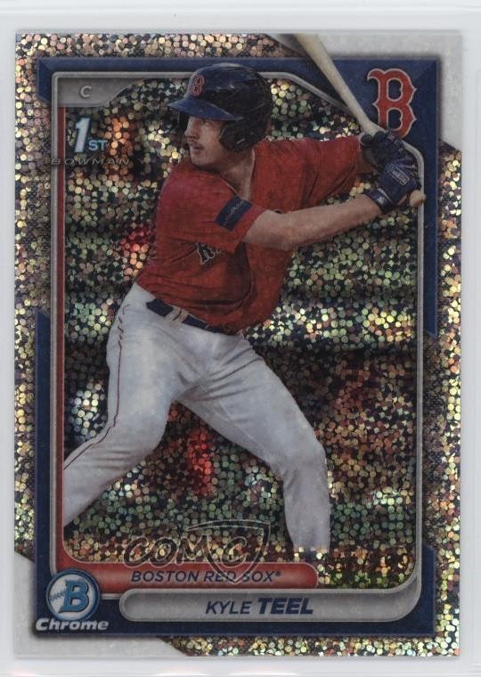 2024 Bowman Chrome Prospects Speckle Refractor 166/299 Kyle Teel #BCP-48 1k9t