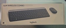 Logitech MK470 Slim Compact Ultra Quiet 2.4 GHz Wireless Keyboard  Mouse Combo