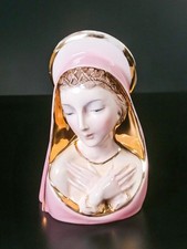 ⚜️ SCULTURA EMANUELE FONTANINI CERAMICA MAIOLICA BUSTO MADONNA MARIA BAGNI LUCCA