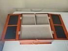 Vintage Wooden Photo Frame Jewelry Box Valet Chest Drawer Organizer — photo 5