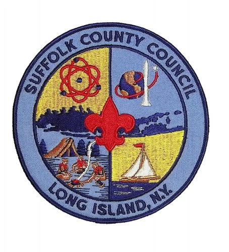 Suffolk County Council NY CP BSA Patch BLU Bdr (ZG666)
