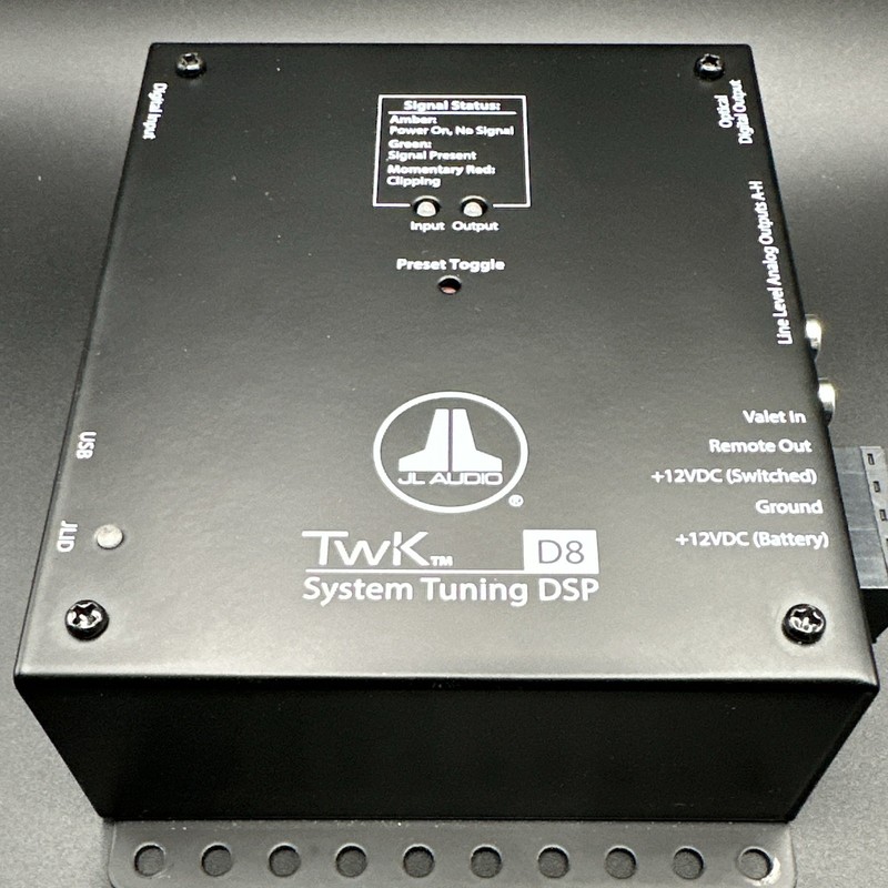 JL Audio TwK D8 DSP Signal Processor System Tuning w/ Optical Digital I/O