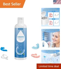 Ultrasonic Jewelry Retainer Cleaner Solution Deep Clean for Mouthguards Aligners