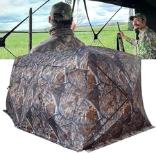 THUNDERBAY Bunkhouse Pop Up Portable 6 Person Side-by-Side Hunting Blind