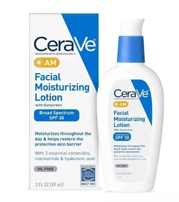 CeraVe AM Facial Moisturizing Lotion SPF30 89ml-Free Postage