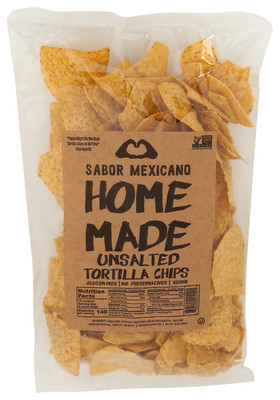 Sabor Mexicano Unsalted Chip Tortilla 10 oz (Pack of 11)