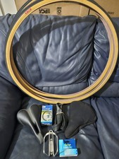 kenda 27"1/4 Road Bike Clincher Tanwall Tires Pair Tan/Black, seat, tubes etc 