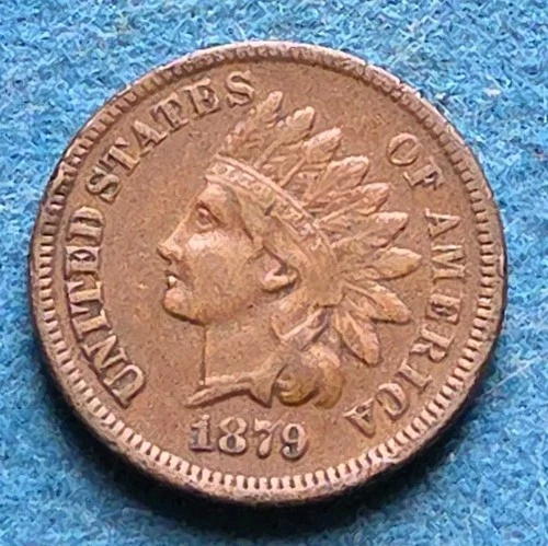 1879  Indian Head Cent, Scarcer Date and Good detail! Great Book Filler!-c