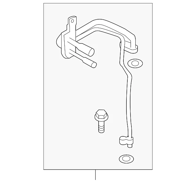 Подлинный Nissan 370Z конденсатор высокой стороны трубы в сборе 92446-JK20B - Изображение 2 из 3