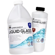 Liquid Glass Deep Pour Epoxy Resin Kit - Food Safe Epoxy (0.75 Gallon Kit)