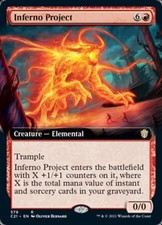 Inferno Project (Extended Art) - Light Play MTG Commander 2021 Strixhaven