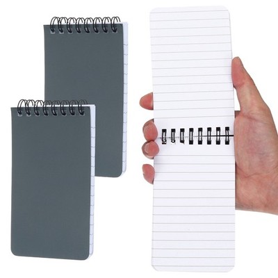 Für 3x5 Zoll Pocket Sketchbook, 2 Stück 80GSM Spiralblock, Dunkelgrau