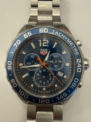 Tag Heuer Formula One Blue Chronograph Men's Watch Caz1014