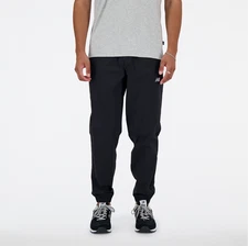 New Balance Athletics Stretch Woven Joggers Black White Men's Size S-XXL