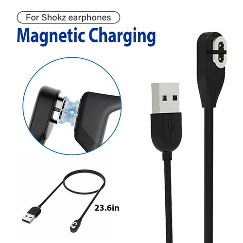 Charging Cable USB Charger Cord for AfterShokz Aeropex Bone Conduction Headphone - Picture 1 of 9