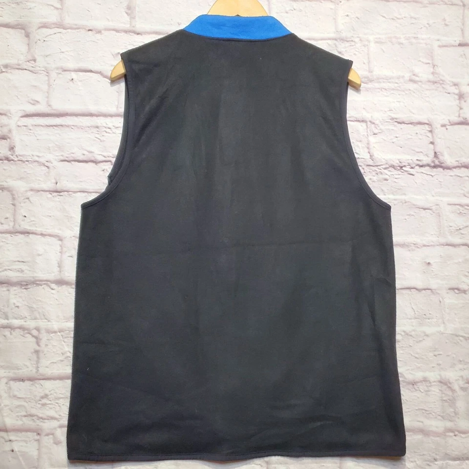 Cannondale Vest Polartec Fleece Full Zip Mens Large Blue Black Running Cycling - Image 2 of 4