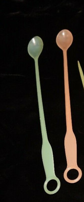 Tupperware Sticks Two New Tupperware Cocktail Swizzle Sticks Yellow Orange Mold #181 | eBay