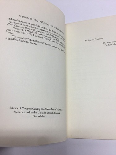 The Damages Poems by Richard Howard First Edition Signed Softcover Free US Ship - Picture 5 of 6