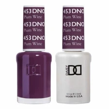 DND Daisy Soak Off Gel Polish and Nail Lacquer - 453 - Plum Wine