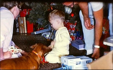 VTG 1964/65 8mm Home Movie Film Mid-Century Family Christmas Boy Toys 5" Reel