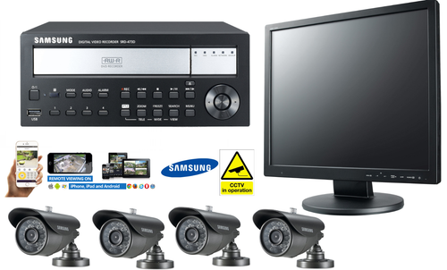 Samsung 4 Channel CCTV Kit with DVD 