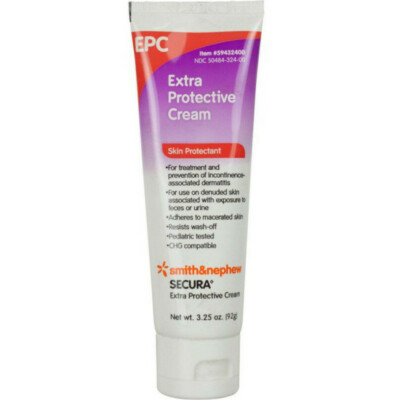 Secura Extra Protective Skin Cream, 3-1/4 oz Tube, Scented, 1 Each