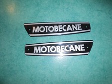 Paire logos réservoir noir et gris Motobécane 88 / 89 / 881