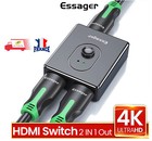 HDMI Hub Commutateur, Switch HDMI Répartiteur Bidirectionnel 2 Entrées 1 Sortie