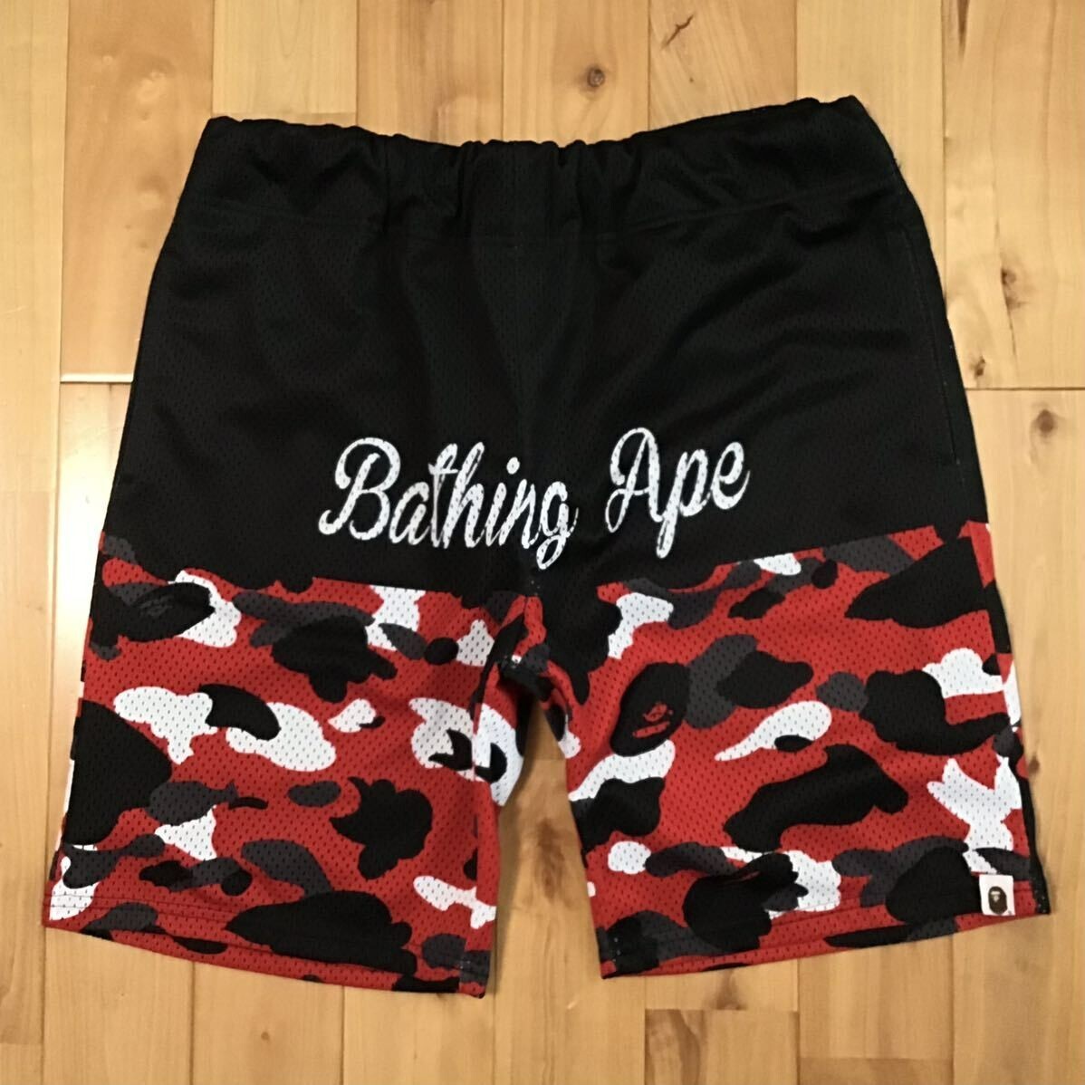 BAPE Red camo Shorts A Bathing Ape Size L | eBay