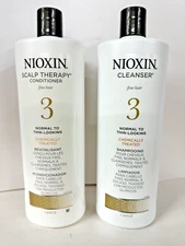 Nioxin System 3 Cleanser Shampoo and Scalp Therapy Conditioner Duo 33.8 Oz