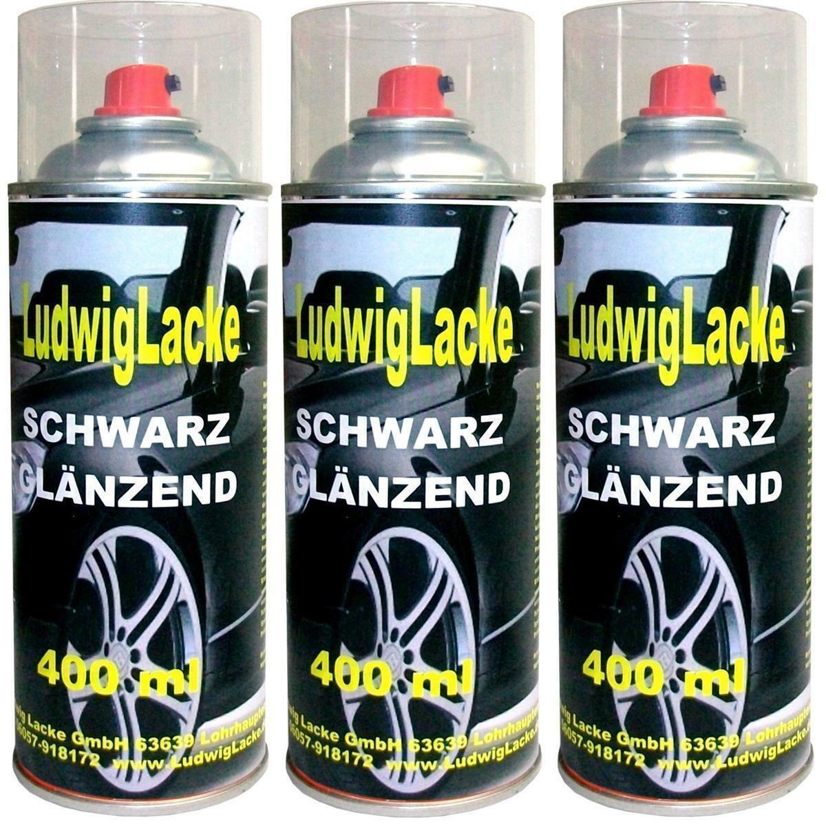 LudwigLacke Sprühlack – 2x 400ml Moosgrau (RAL 7003) Für Auto, Holz, Metall & Mehr | Glänzend, Wetterfest, Made In Germany