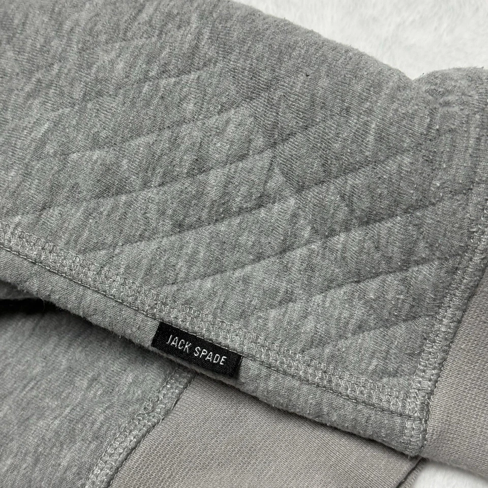 Sudadera Jack Spade Pequeña Gris A Presión T Polar Acolchada Pullover Suéter Foto 4 de 4