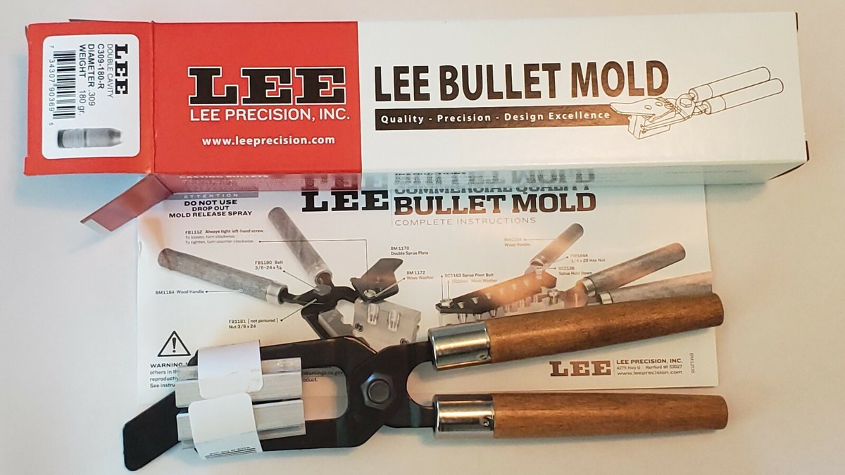 LEE 90369 Double Cavity Bullet Mold C309-180-R *Ships within 1