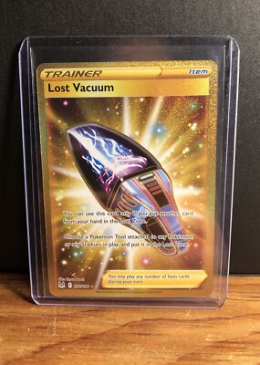 gold lost vacuum pokemon card Lost Vacuum LOR 217 Secret Rare EN NM+