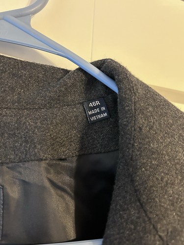 Ralph Lauren Pea Coat Men’s 46R Gray Wool Blend Jacket Casual Water Repellent - Picture 5 of 10