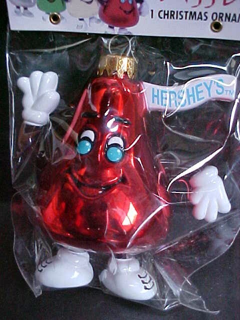 Hershey Kiss Christmas Ornament set New Sealed