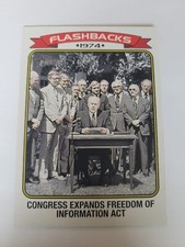 2023 Topps Heritage Flashbacks Freedom Of Information Act