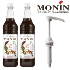 Monin Chai Tea Coffee & Cocktail Syrup 1 Litre Bottle With Pump Option