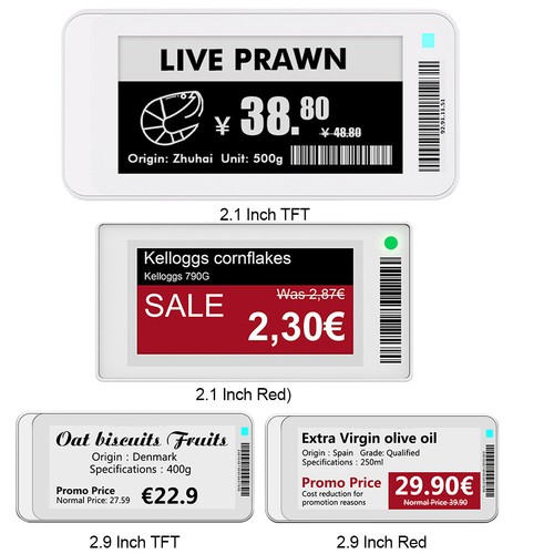 2.1inch 2.9inch Eink Epaper BT Version with App Operating Software TFT Screen - Afbeelding 7 van 24
