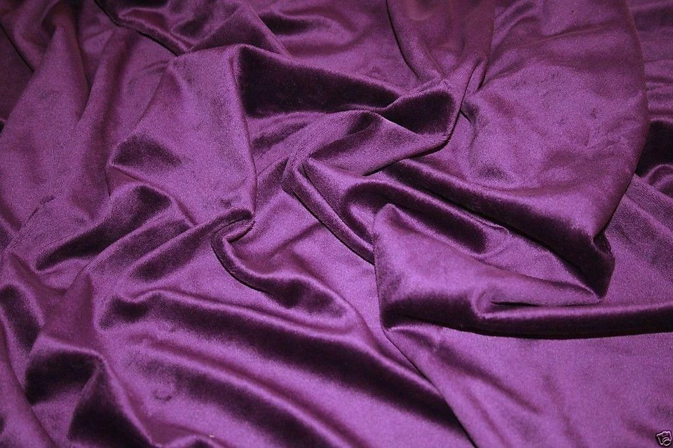 CRS FUR FABRICS Soft Plush Cuddlesoft Fleece Fabric PURPLE