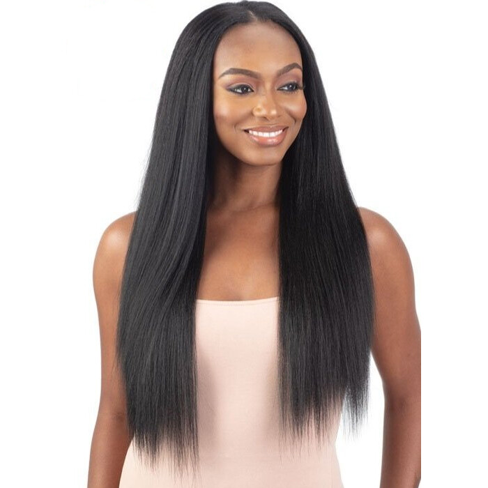 SHAKE N GO ORGANIQUE SYNTHETIC U-PART WIG NAT YAKY STRAIGHT 28