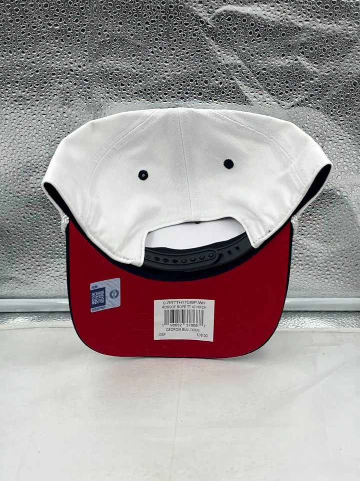 Georgia Bulldogs NCAA '47 Brand White TT Hitch Rope Adjustable Snapback Hat - Image 3 of 4