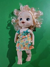 Hasbro Baby Alive Magical Mixer Doll Blonde Hair 12" Toy Pineapple Banana Dress