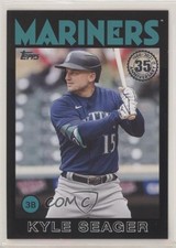 2021 Update 1986 Topps Baseball 35th Anniversary Black 75/299 Kyle Seager 0hy8