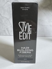Style Edit Hair Building Fibers Black 0.88 oz Salon Quality NIB