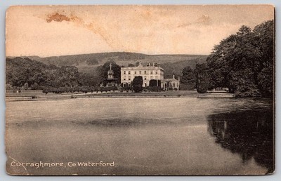 Curraghmore House Co Waterford Ireland Sepia Lawrence Dublin Postcard D222